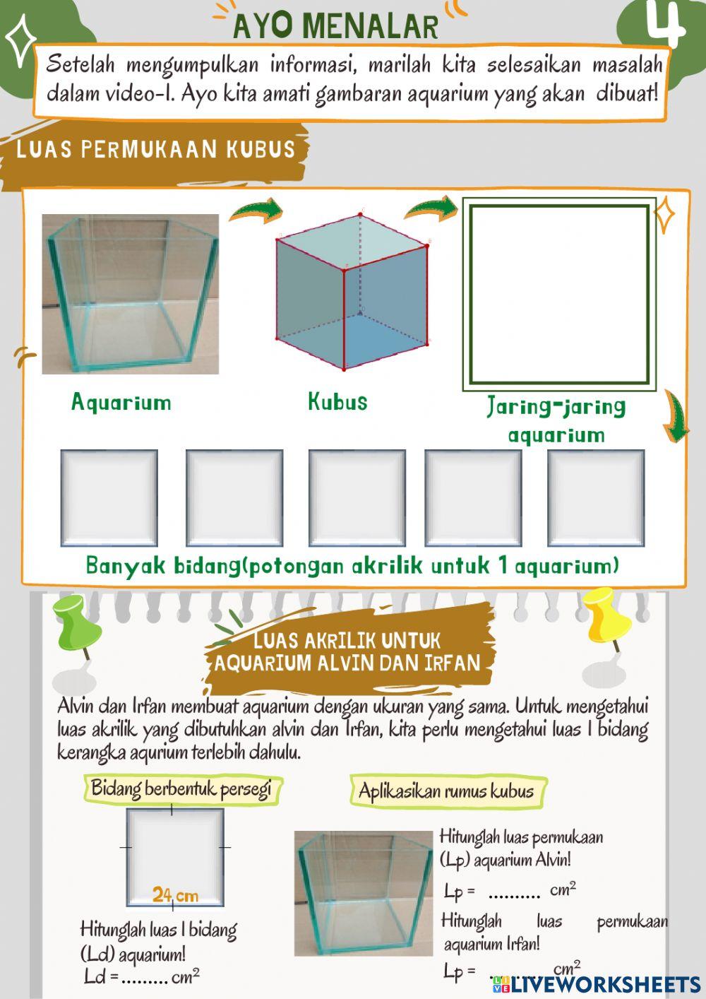 Lembar kerja siswa-kubus