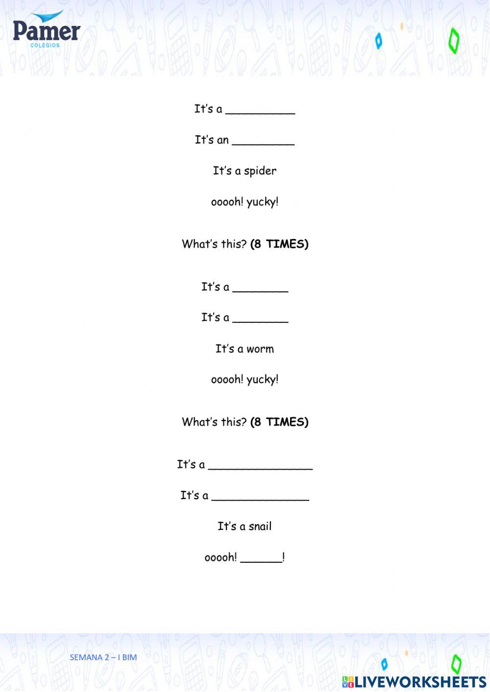 SAL-SEM2-1.º grado-ING-I BIM-SCHOOL SUPPLIES