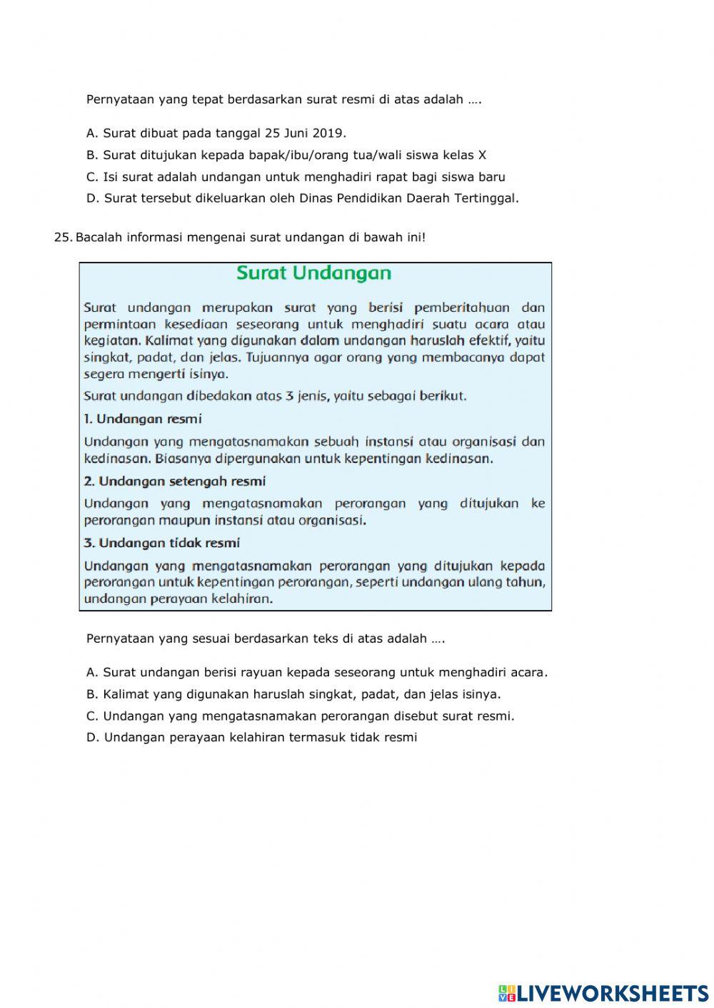 PTS Bahasa Indonesoa