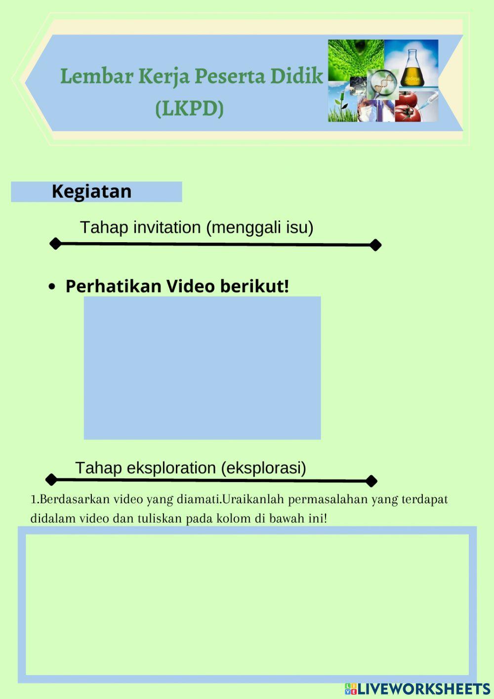 E-LKPD Materi Bioteknologi Kelas XII