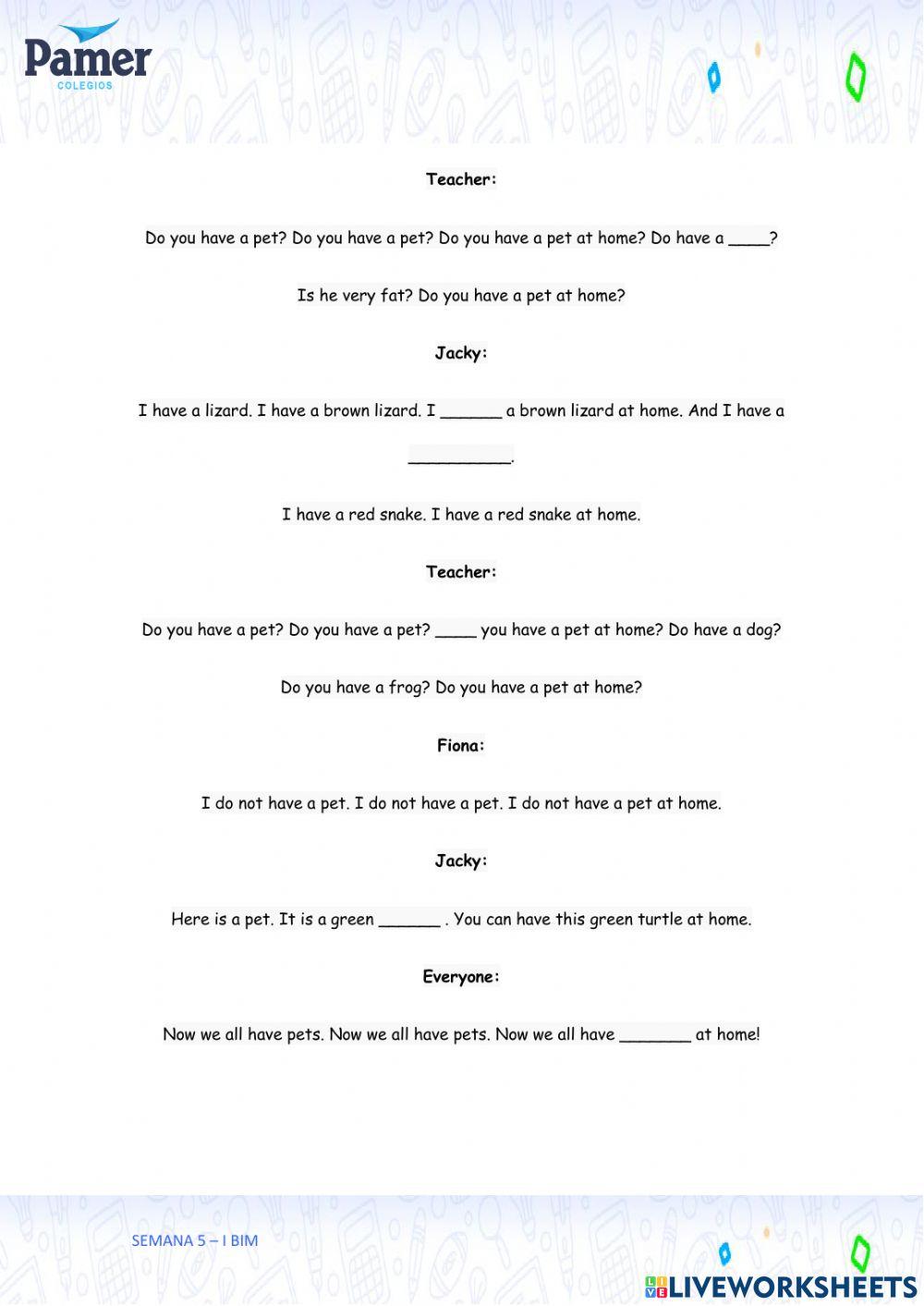 SAL-SEM5-1.º grado-ING-I BIM-Do you have a pet?