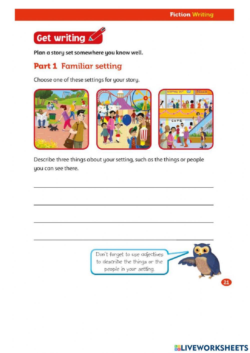 Planning and Writing A Fiction Story