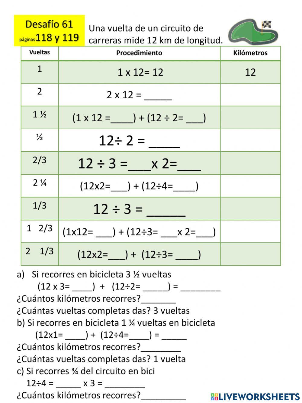 Fraccion de una cantidad