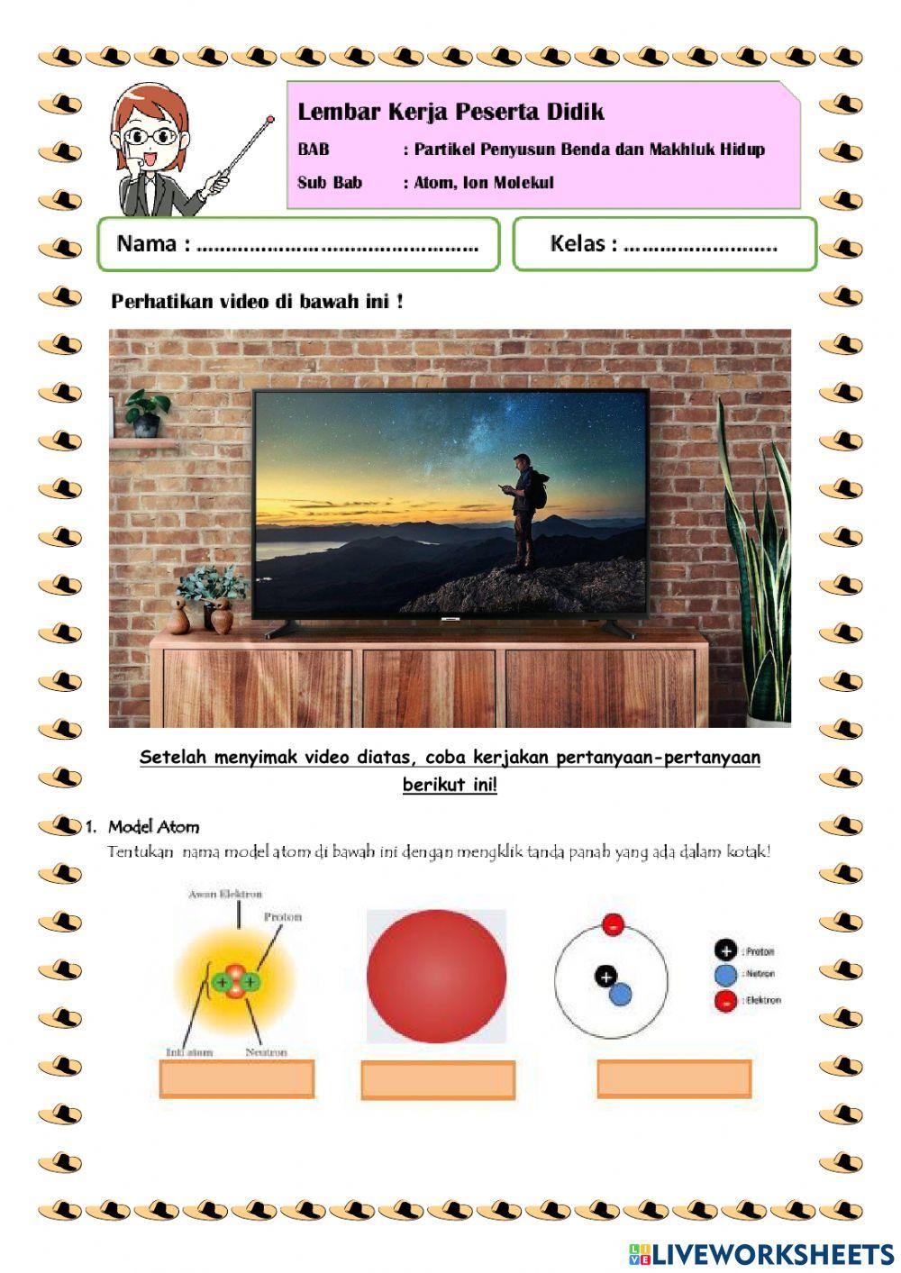 Teori Atom, Nomor Atom dan Nomor Massa