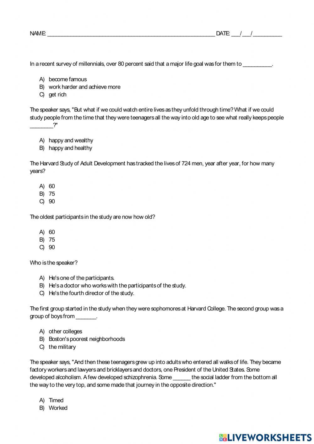 What makes a good life? Lessons from the longest study on happiness