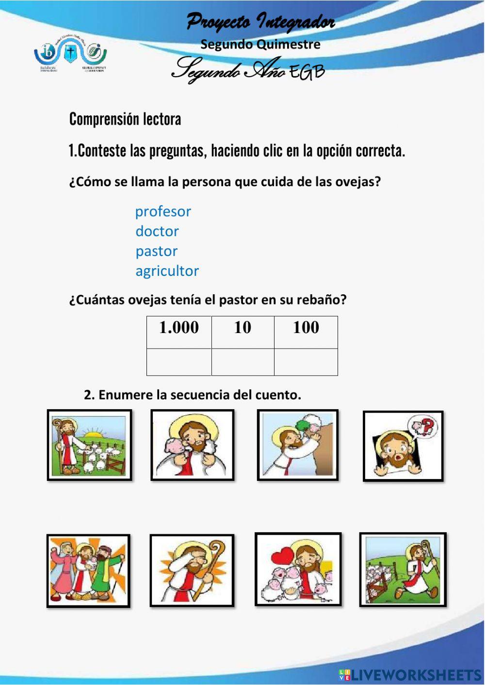 Comprensión lectora.