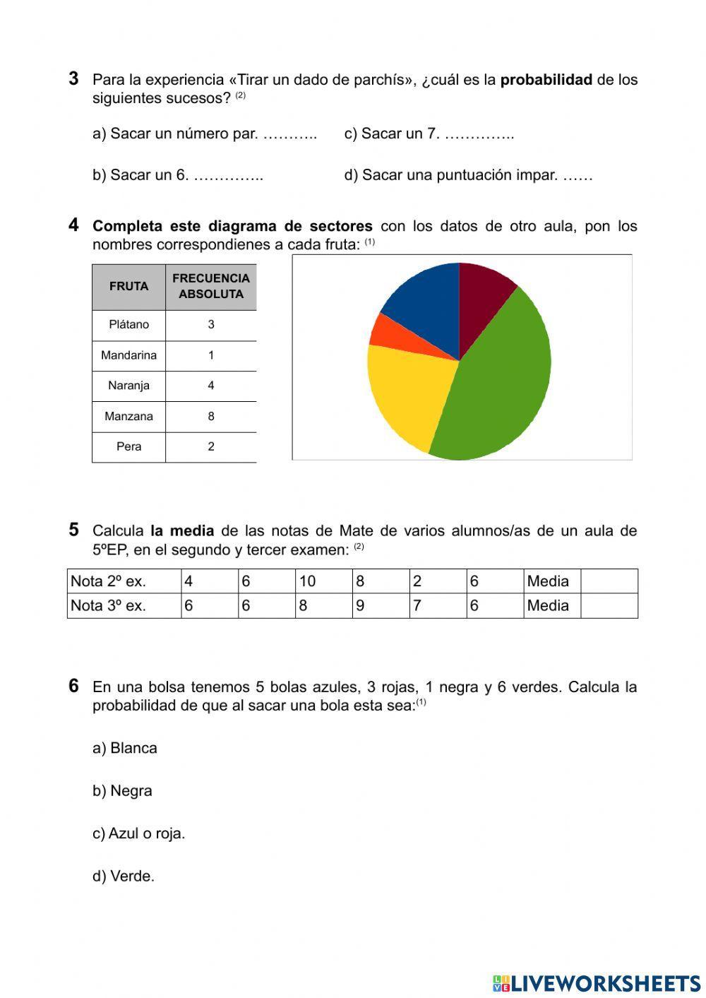 Estadística y probabilidad