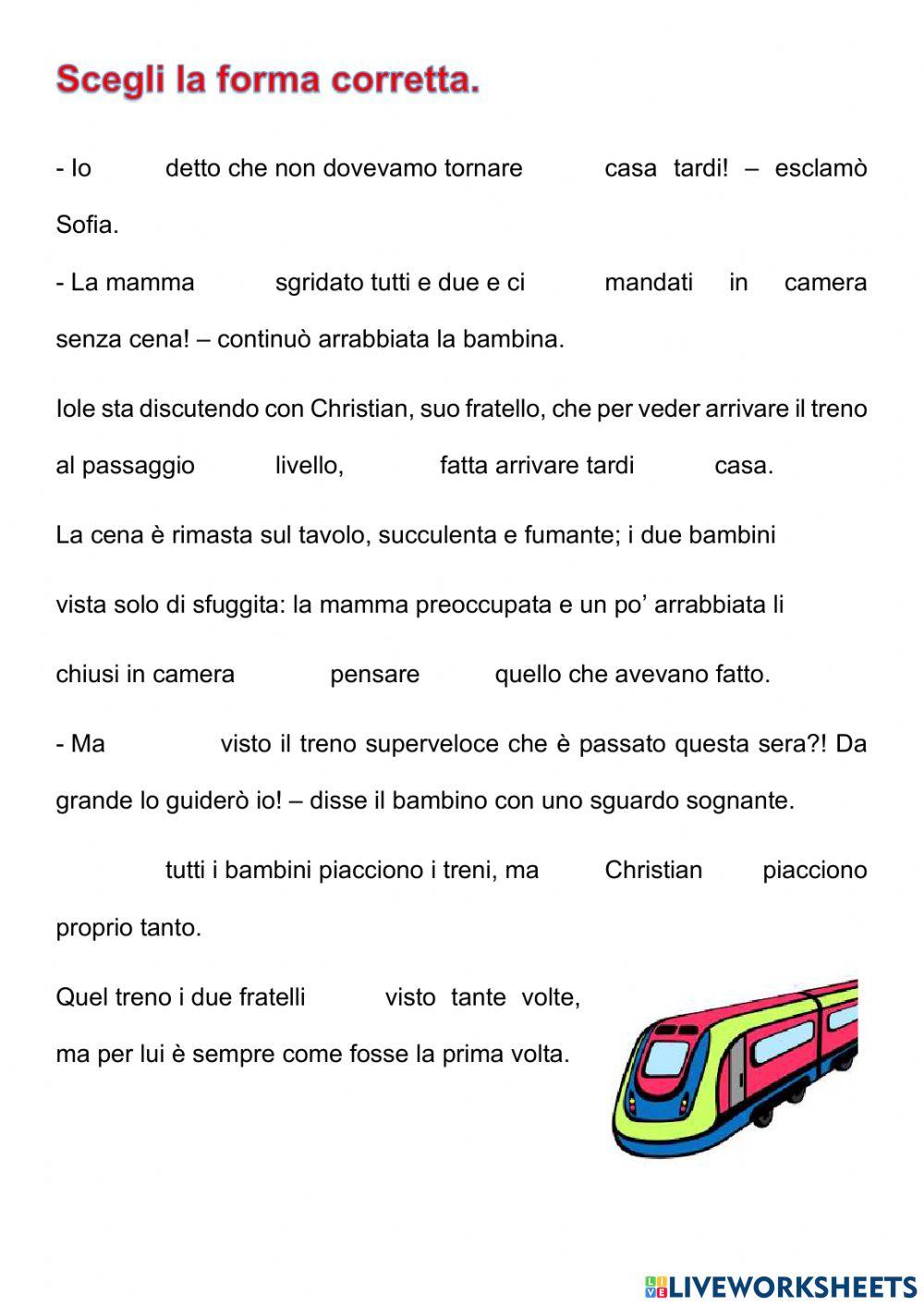 Pronomi e verbo avere