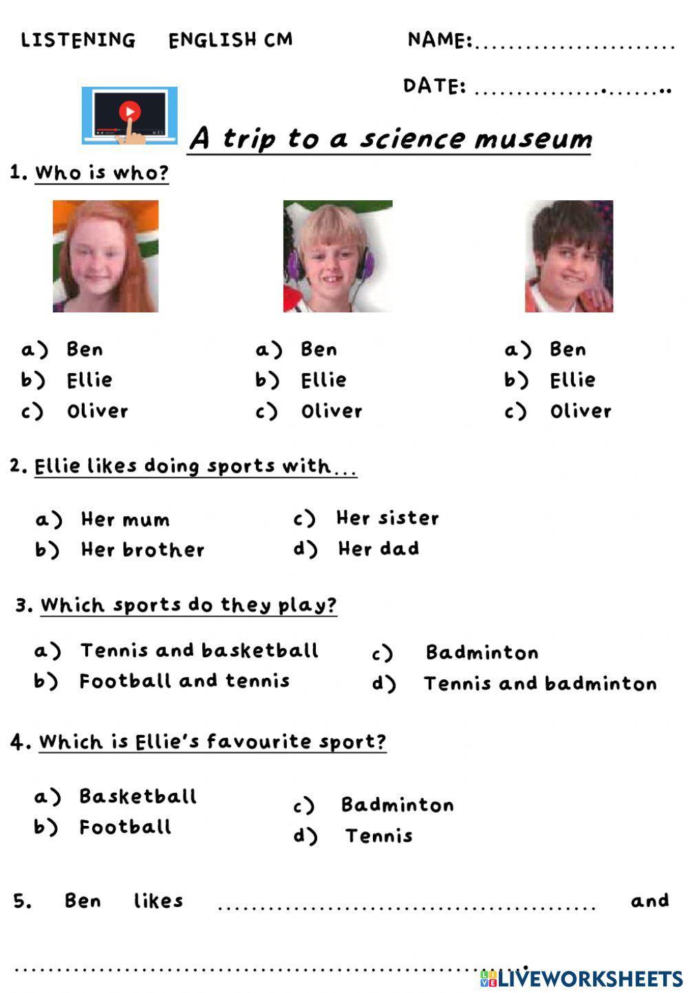 Listening Tiger 4, unit 5