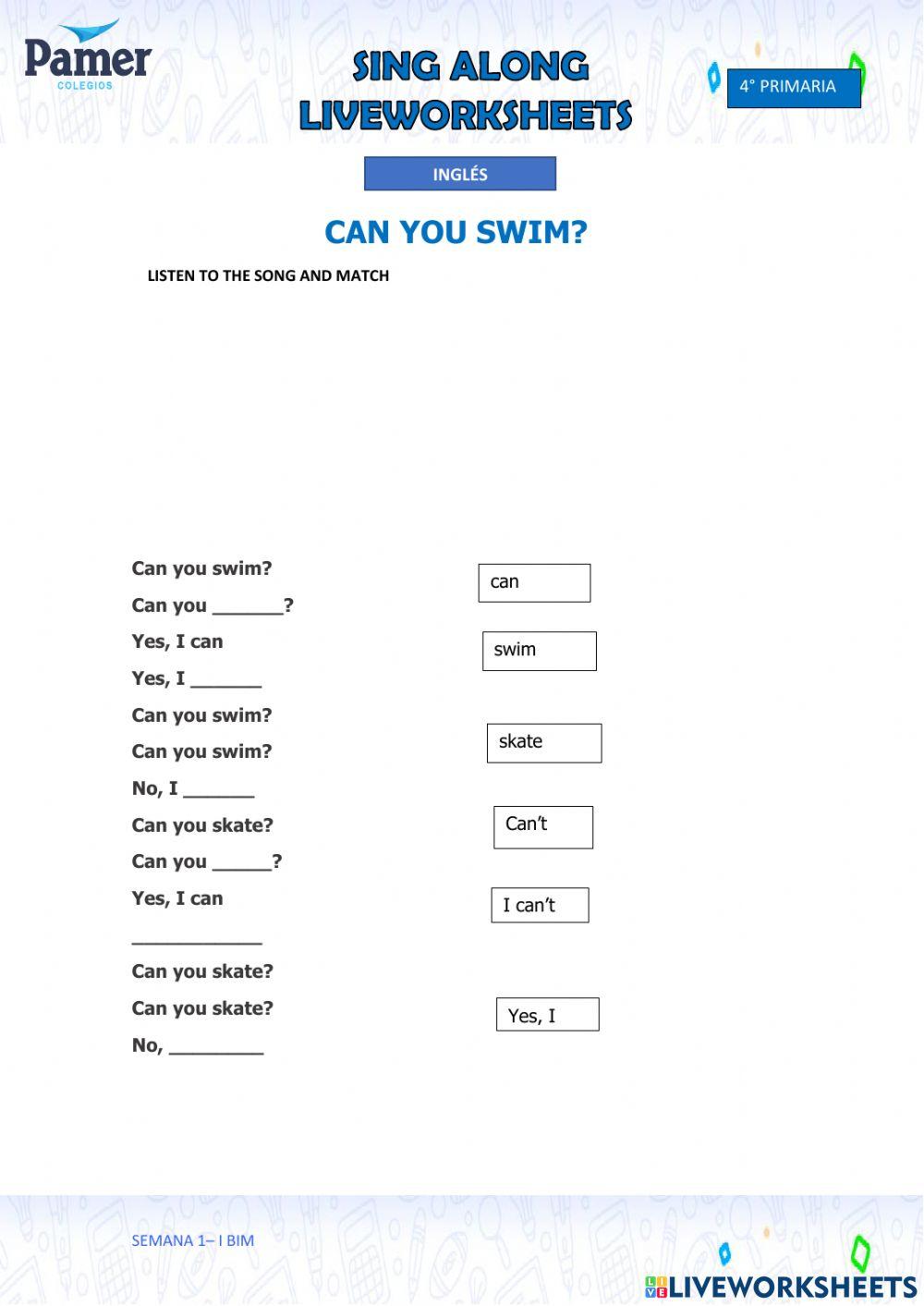 Can you swim