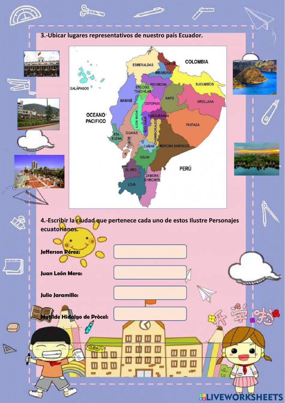 Ecuador y sus personajes