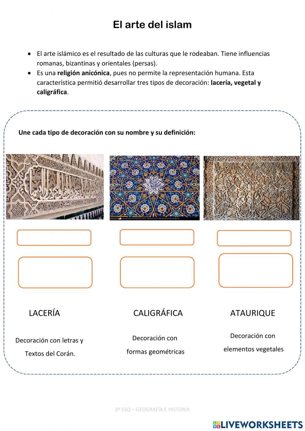 Decoraciones en el islam