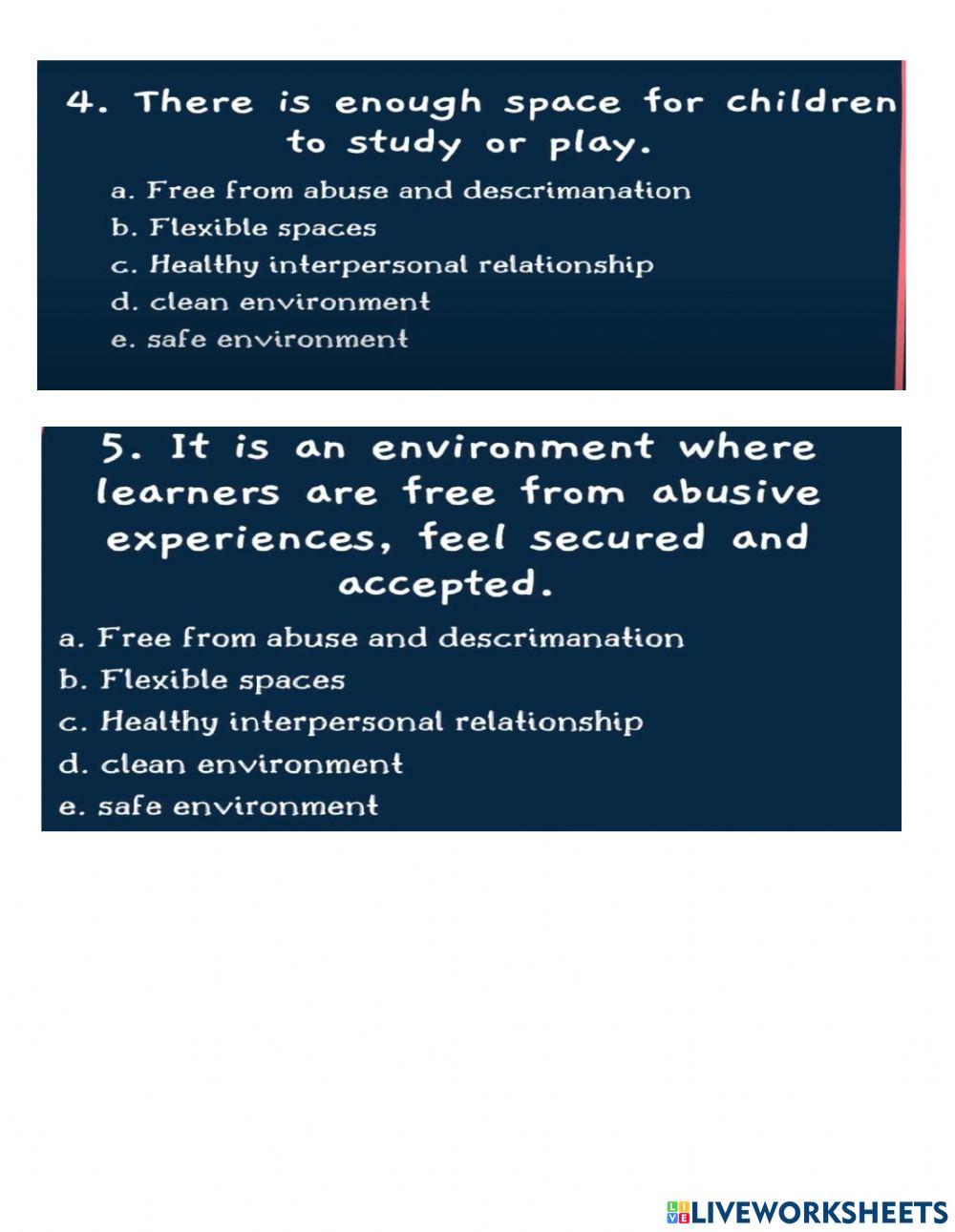 The healthy school and community environment