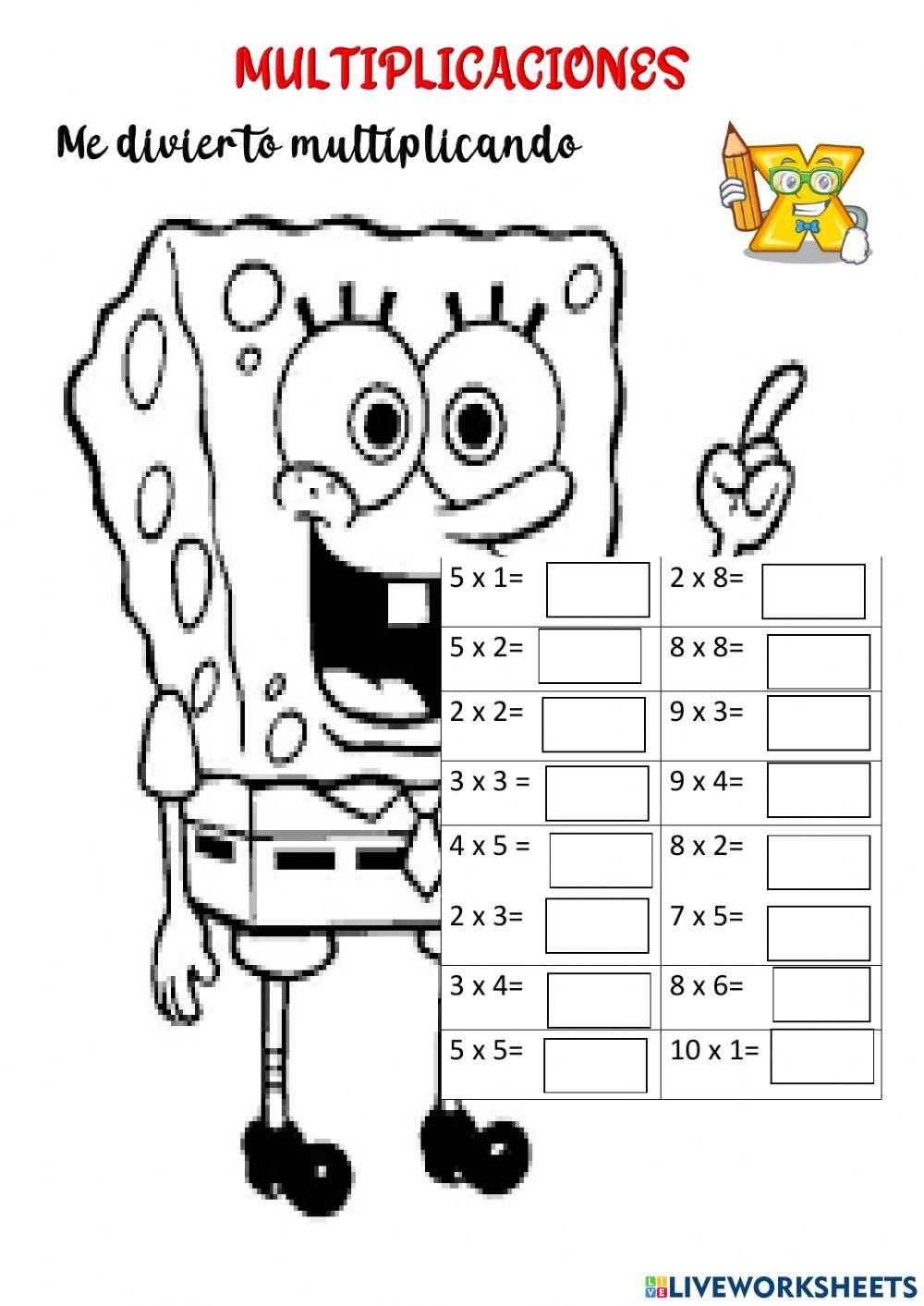 Ejercicios de multiplicaciones