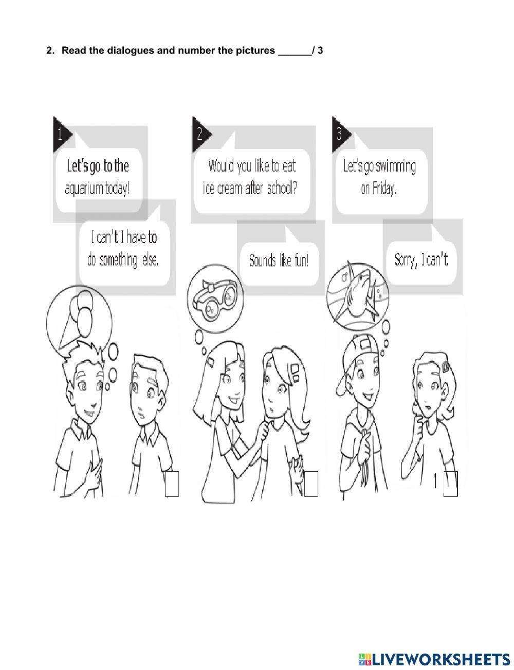 Examen de Inglés Segundo trimestre 5o. grado 