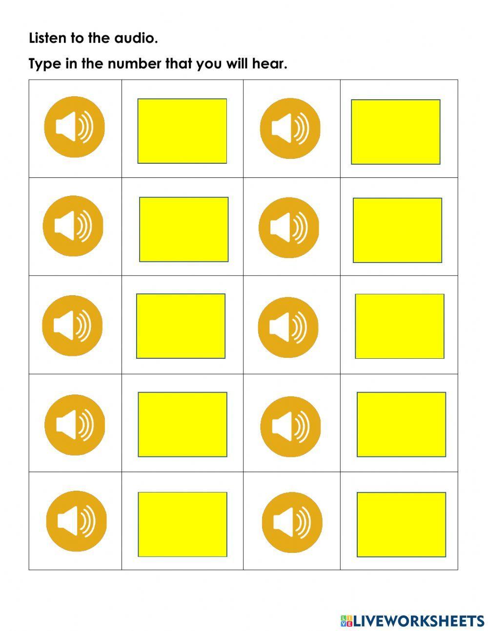 Listening Activity: Numbers 13 and 14