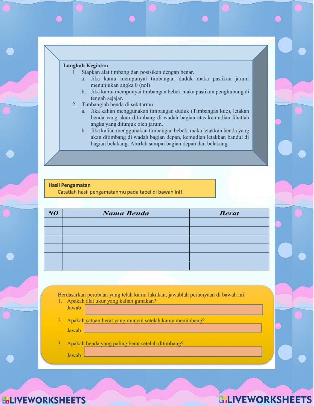 Latihan Praktek matematika