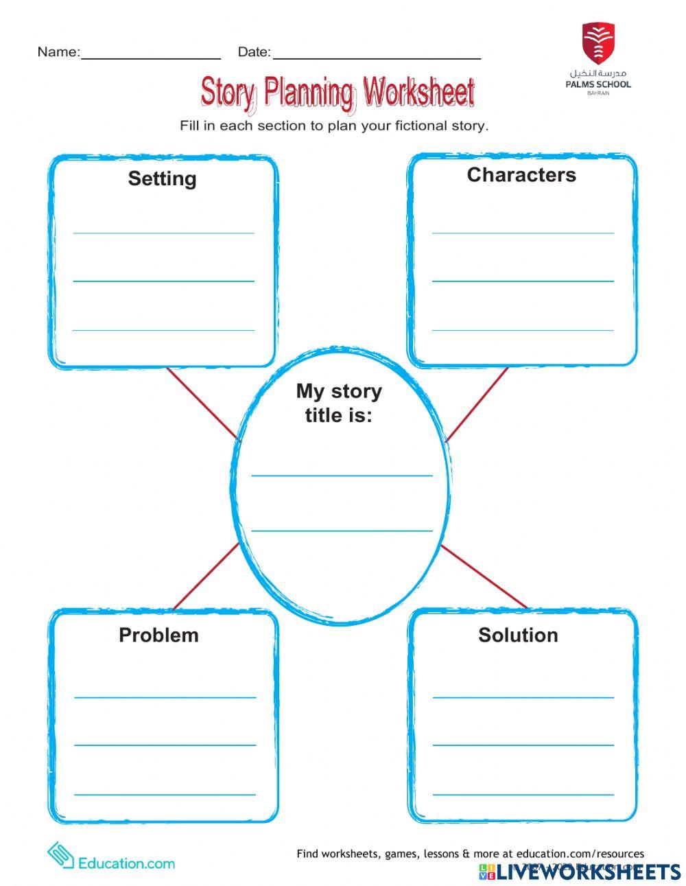 Planning Worksheet online exercise for | Live Worksheets