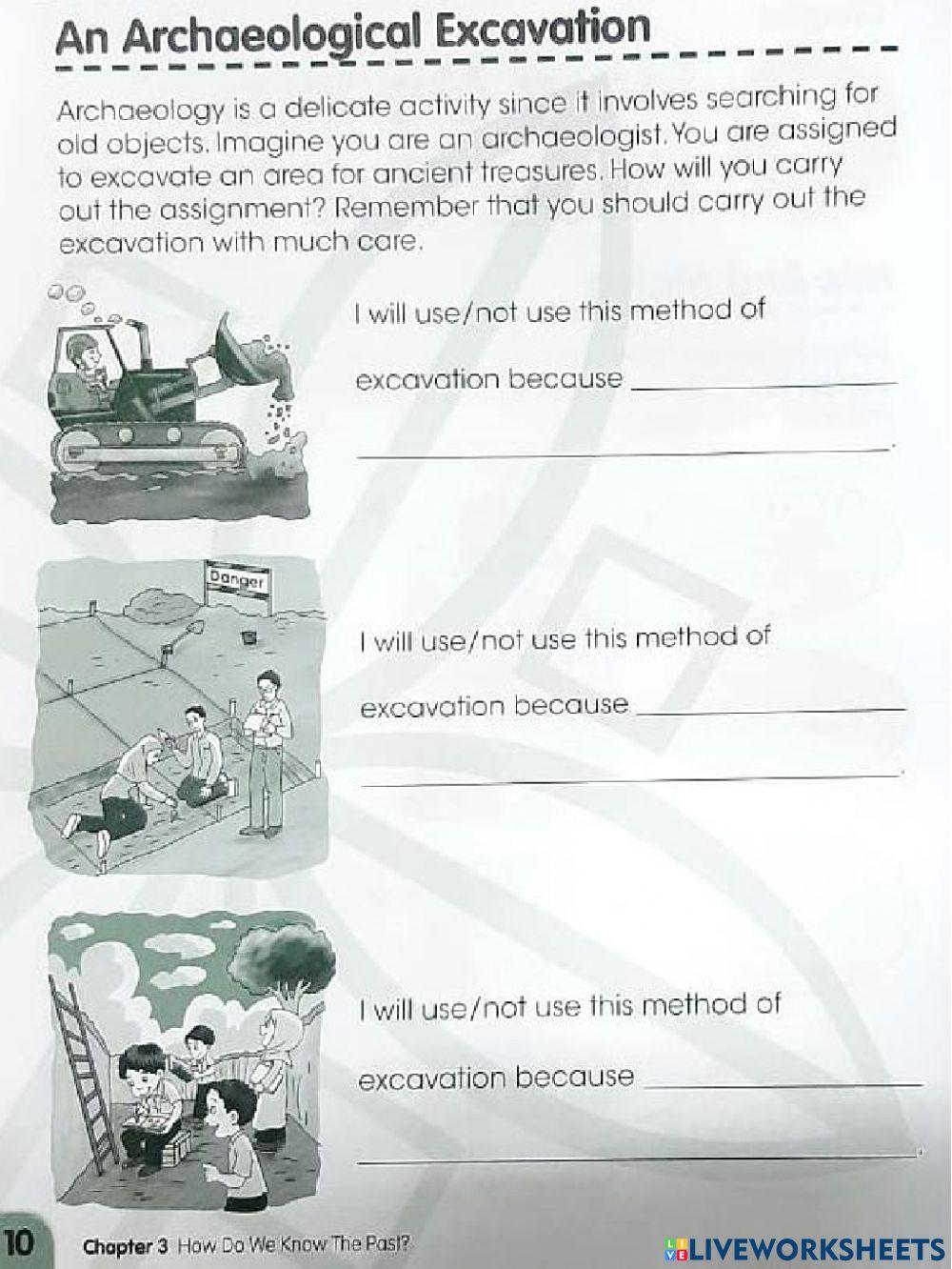 Ch 3 How do we know the past worksheet | Live Worksheets