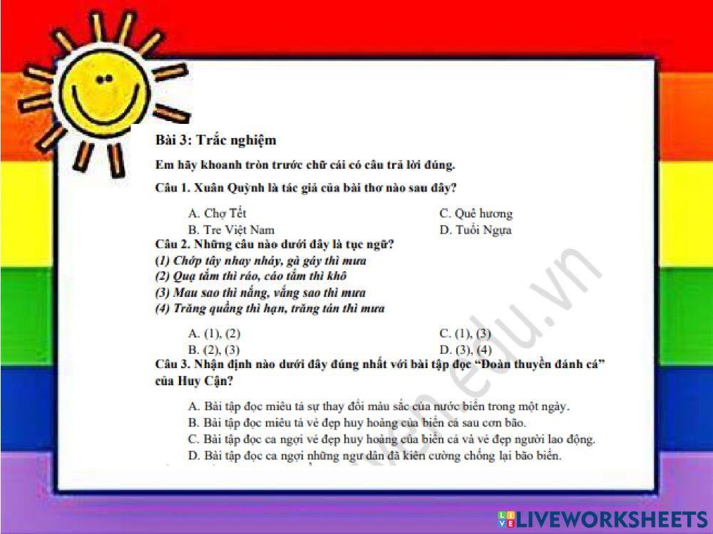 Trạng nguyên Tiếng Việt đề 5