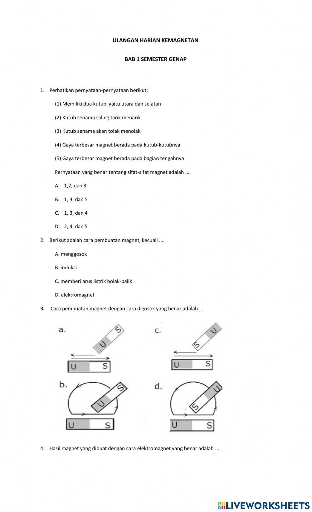 Uh kemagnetan bab i semster genap