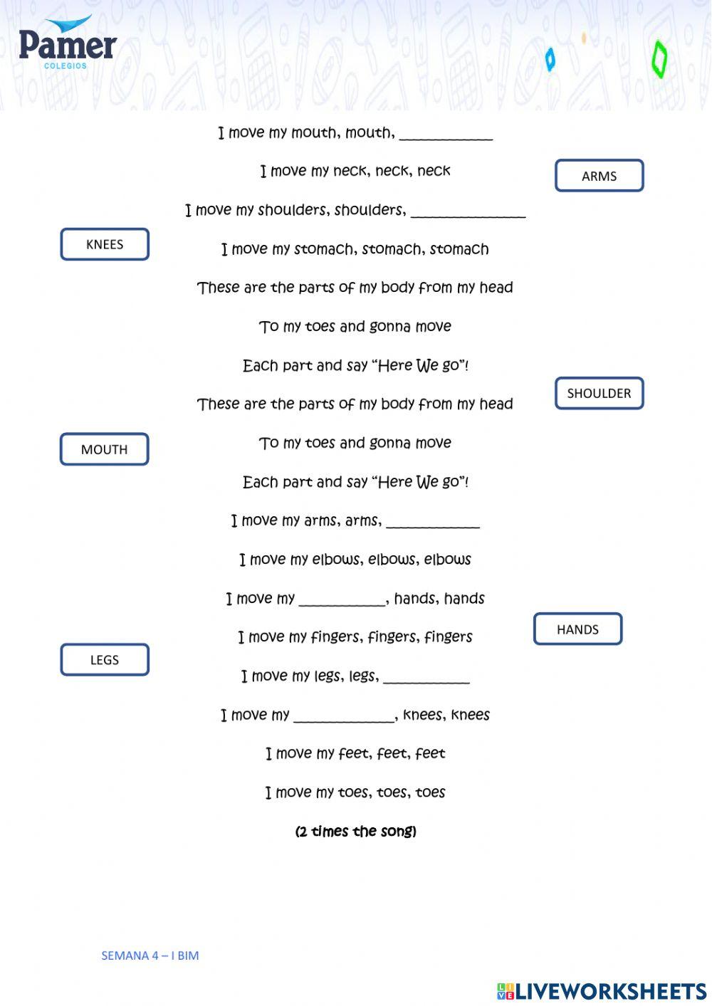 SAL-SEM4-2.º grado-ING-I BIM-MY BODY PARTS