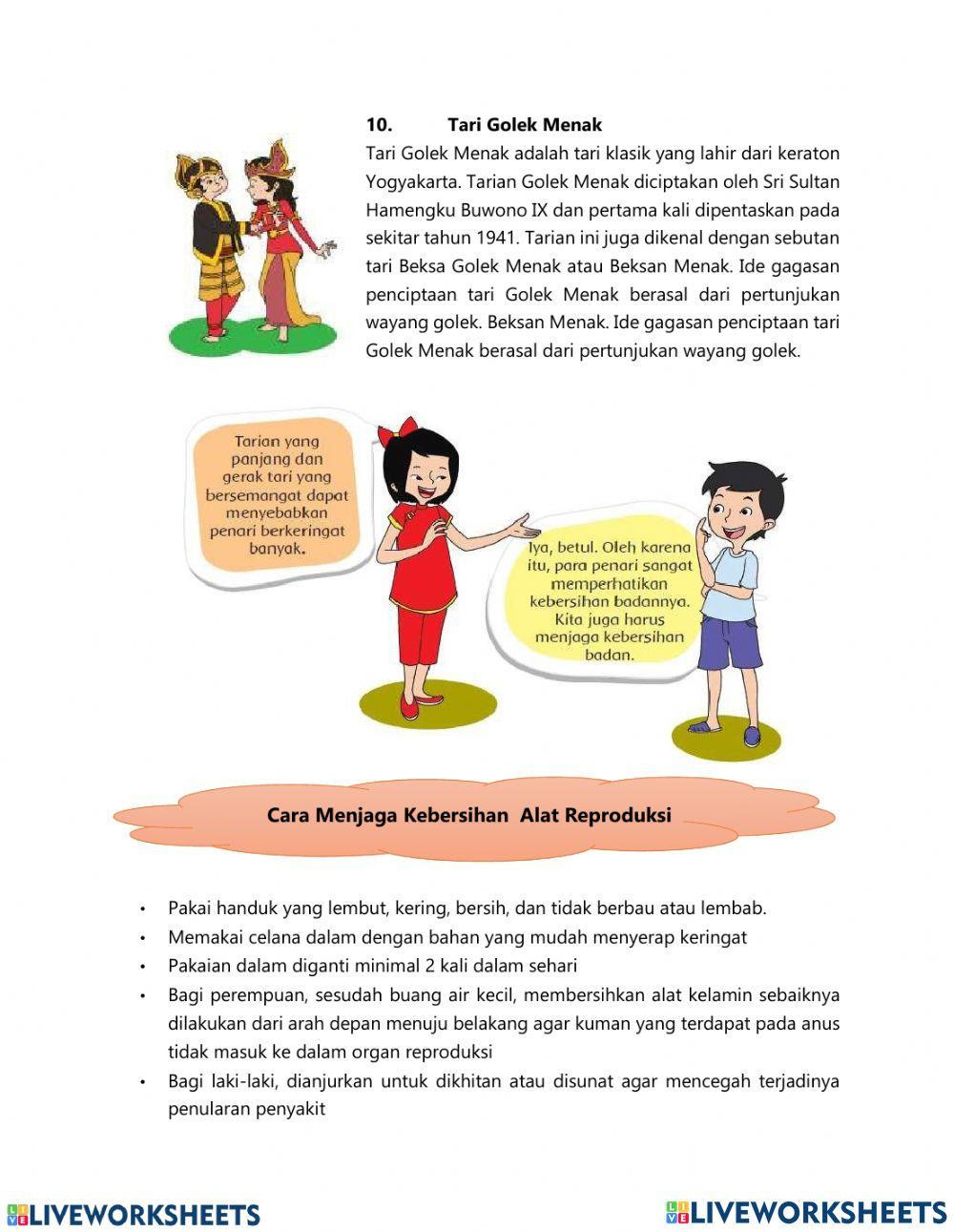 Tari tunggal berpasangan dan kelompok