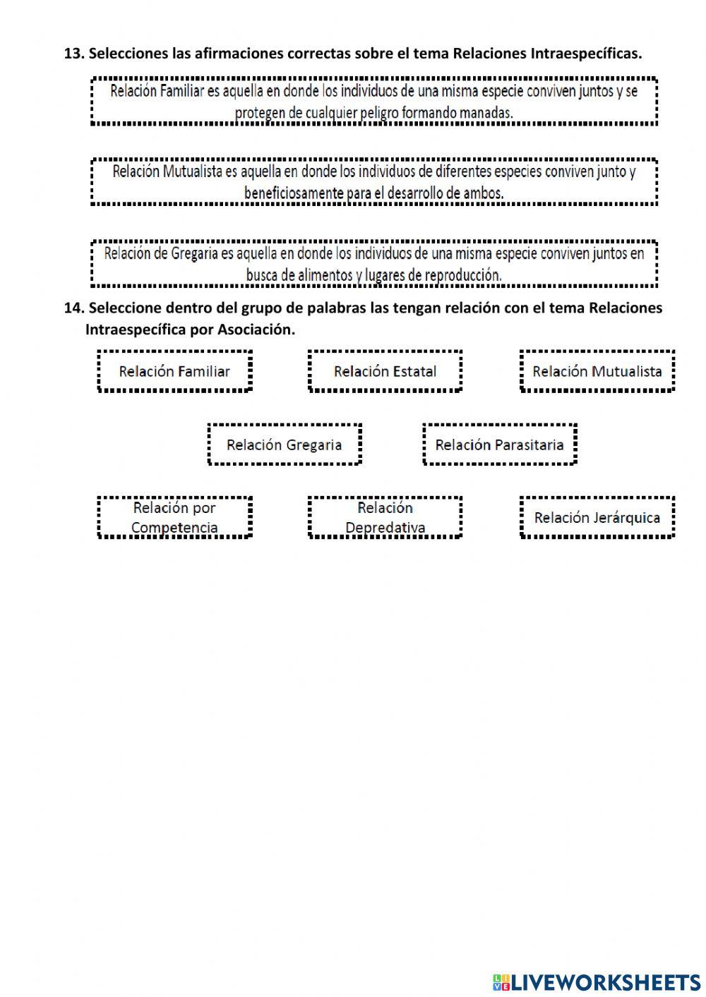 Cuestionario Virtual 5to EGB 2do Quim