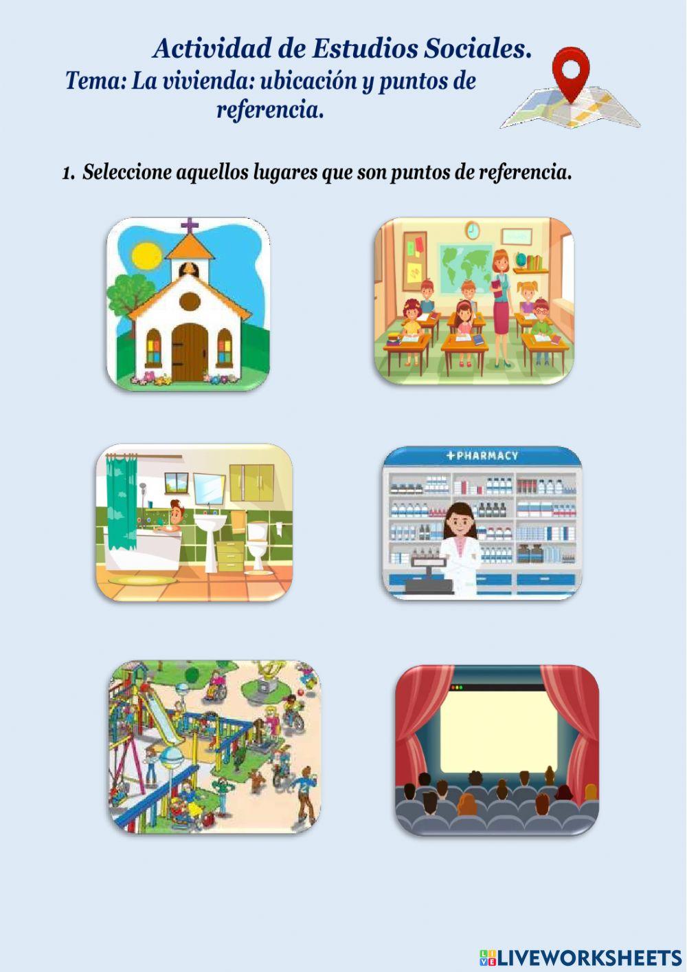 La vivienda: ubicación y puntos referenciales.
