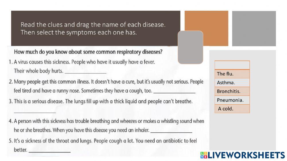 Respiratory diseases.