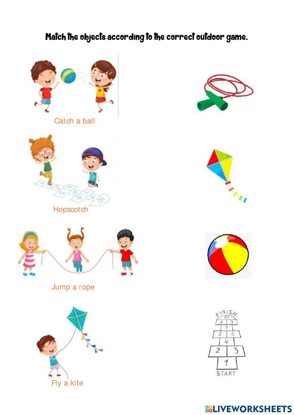 Outdoor Games Exercise Live Worksheets outdoor-games-exercise-live-worksheets