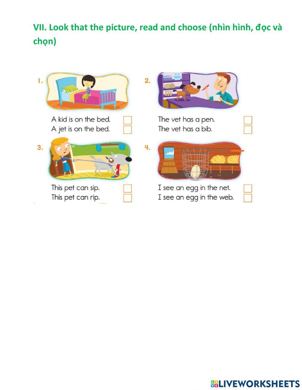 Review letter I and E
