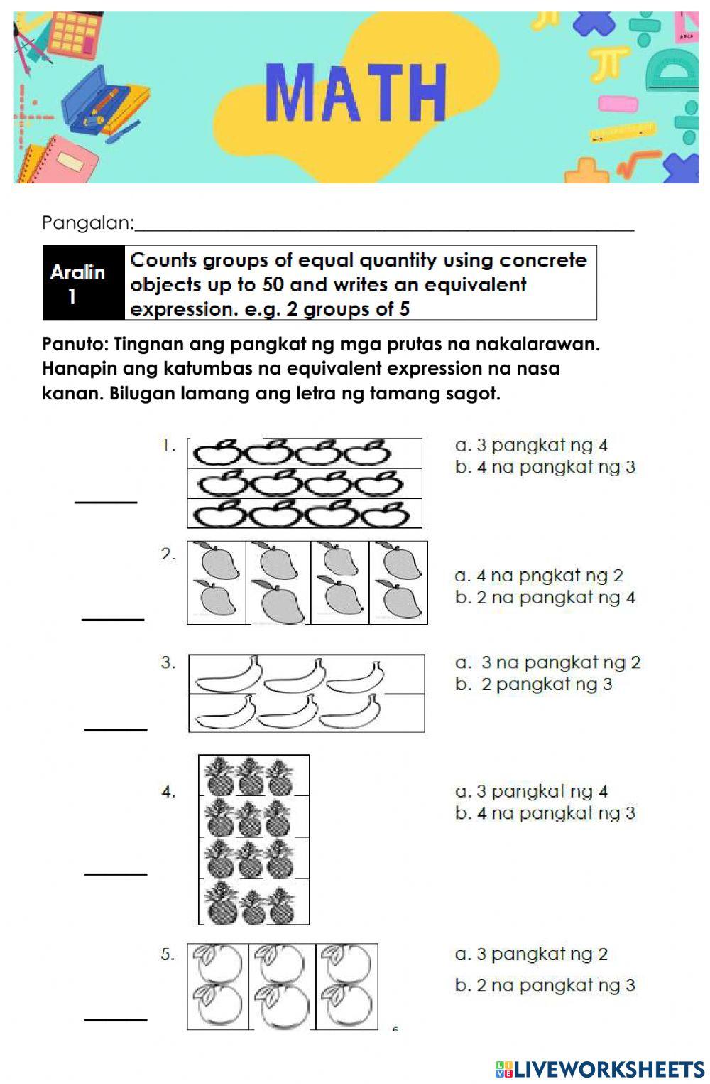 Mathematics Quarter 3-module-week Worksheet Live Worksheets, 45% OFF