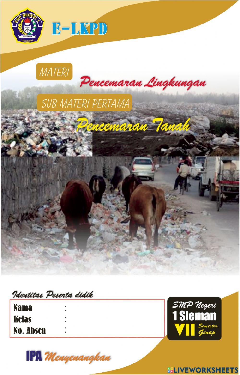 E-lkpd 1 pencemaran tanah