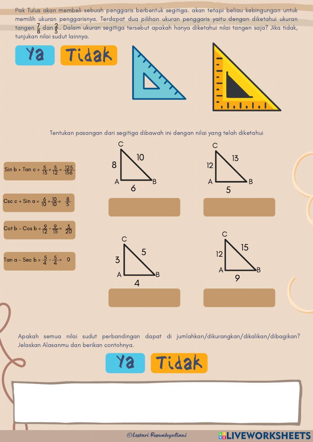 Lkpd perbandingan trigonometri pert 4