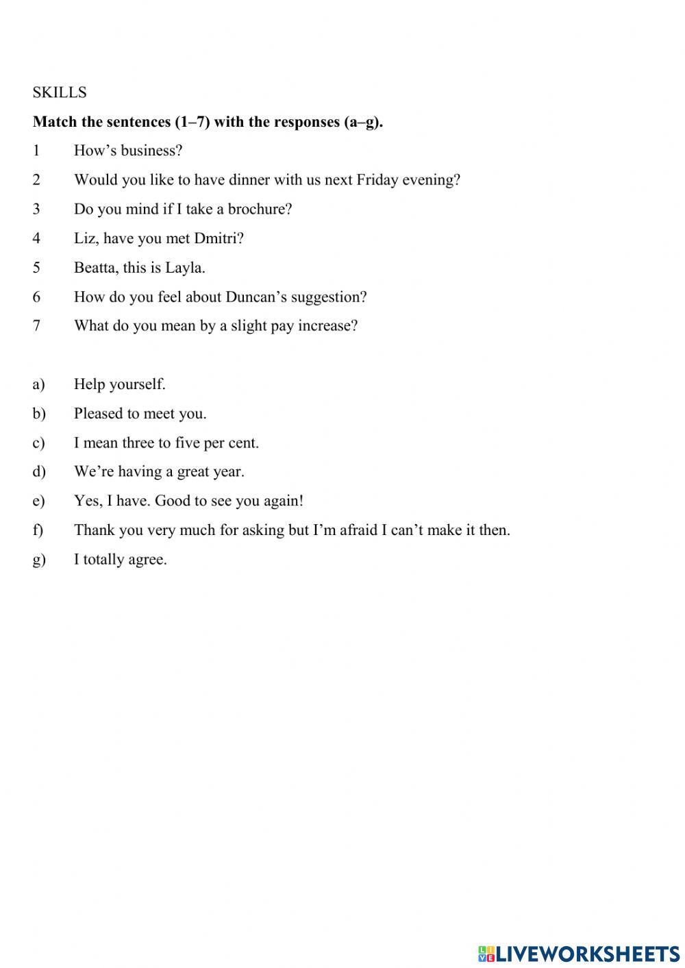 Mid-term Exam Level 8 (English for Business)