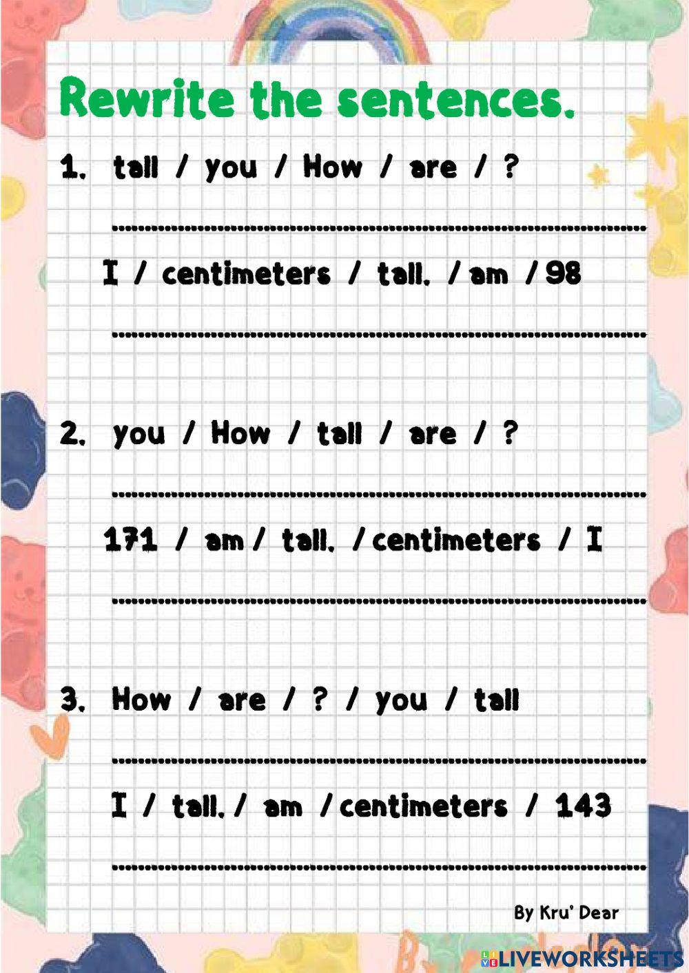 How tall are you