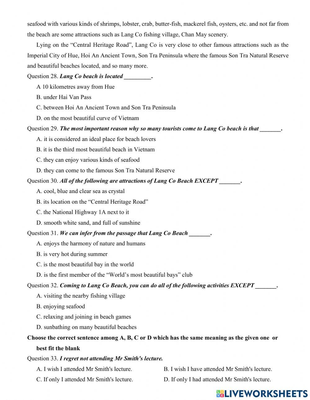 E9 - practice test no 8
