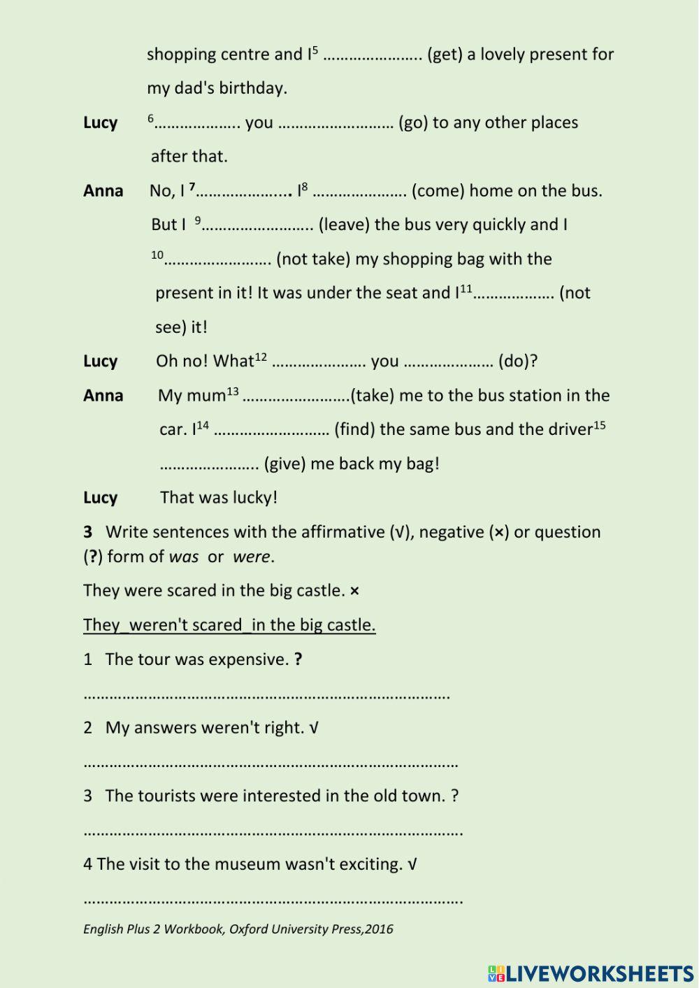 the-past-simple-english-plus-2-workbook-online-exercise-for-live