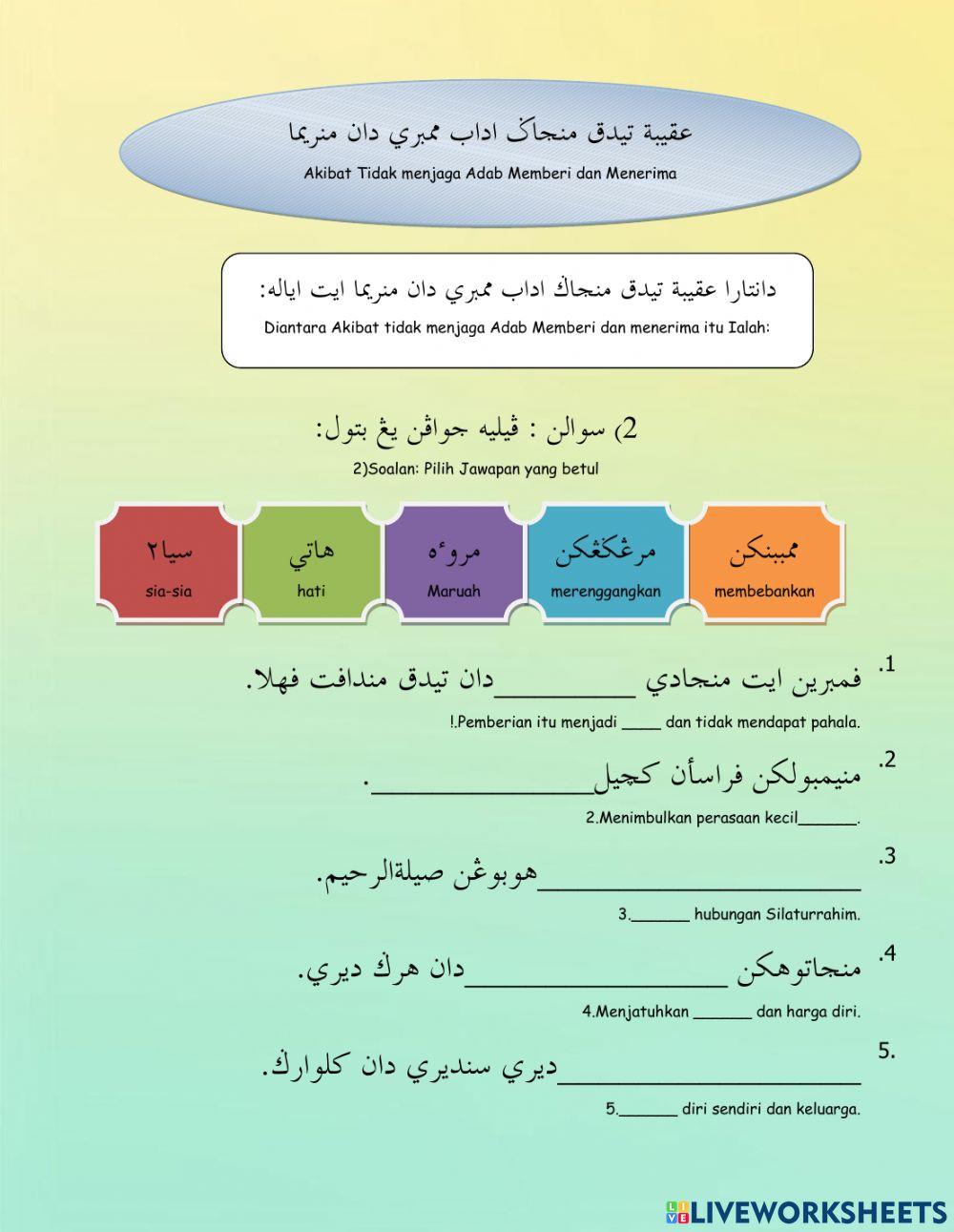 Adab Memberi dan menerima