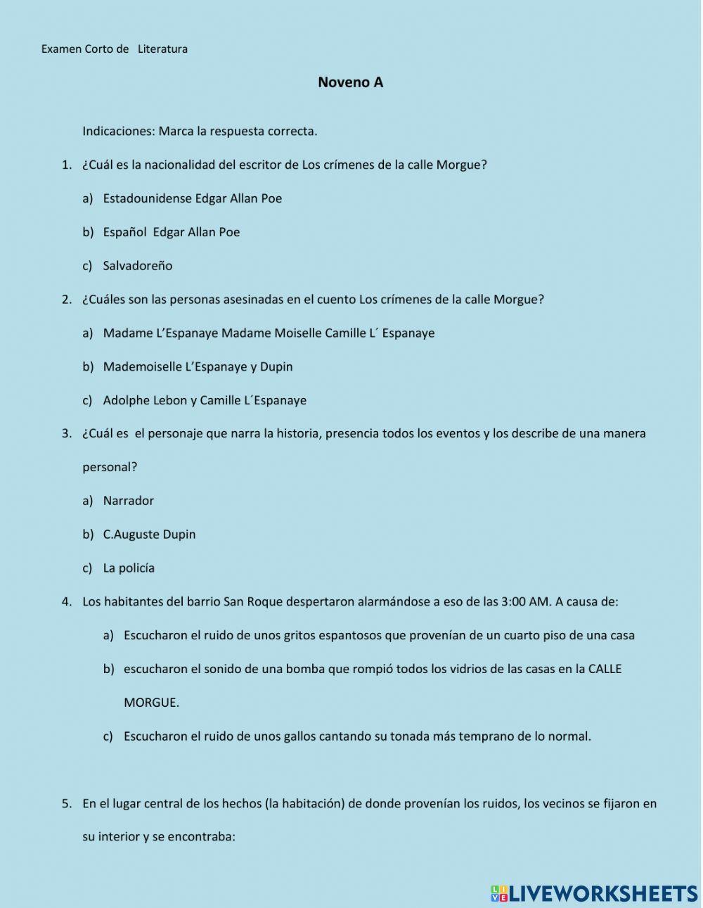 Los crímenes de La calle Morgue