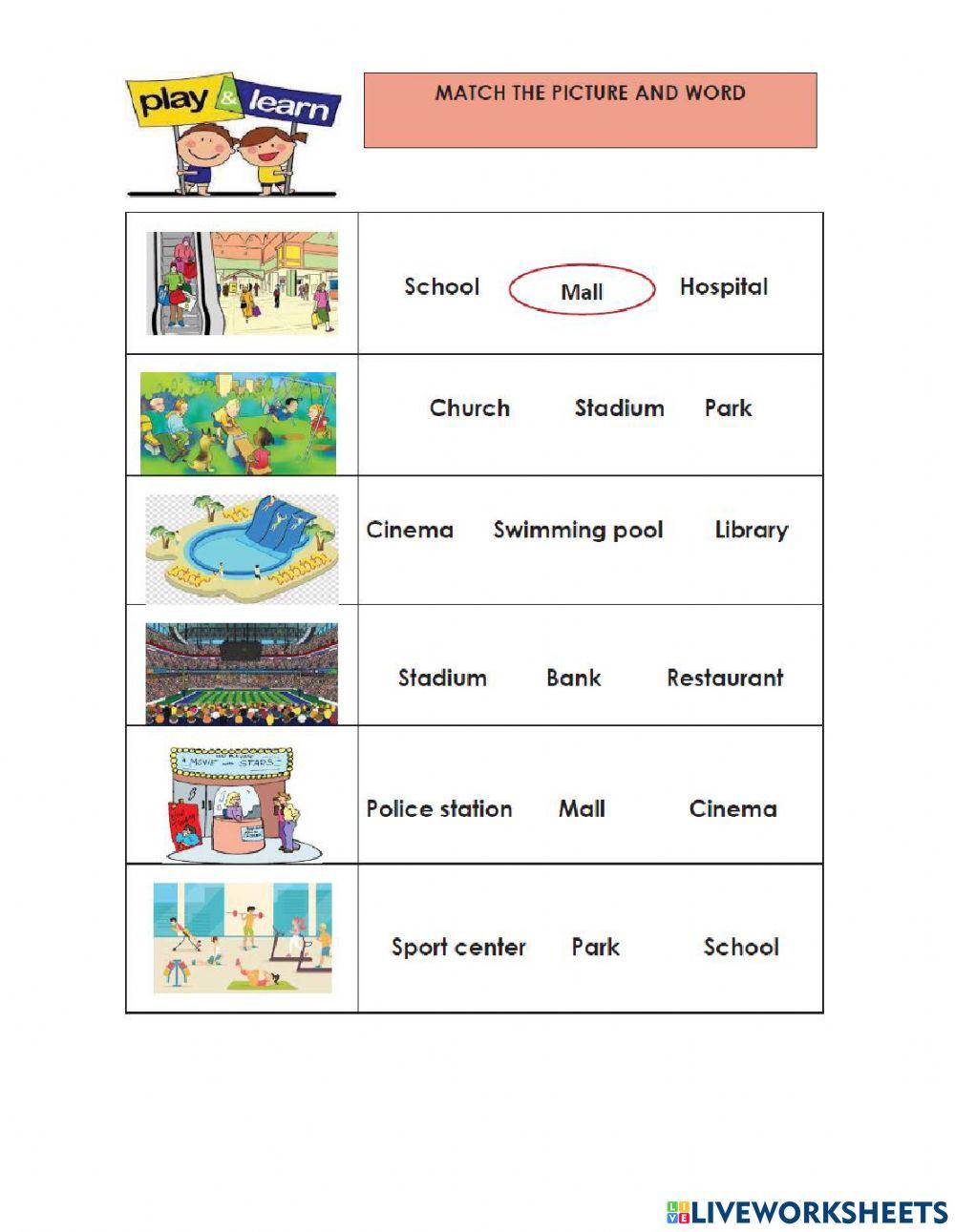 Places in the community