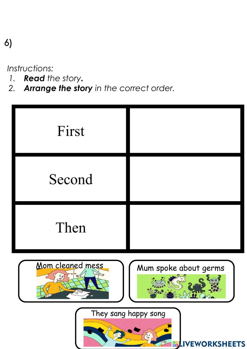 Watch out for germs - worksheet 2