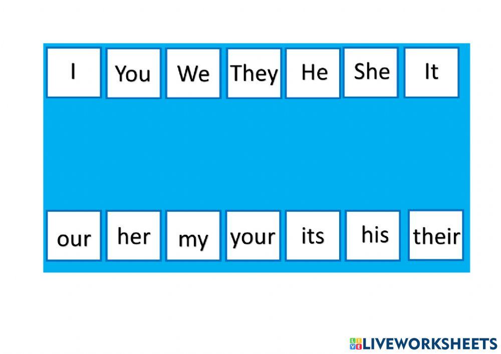 Possessive pronouns