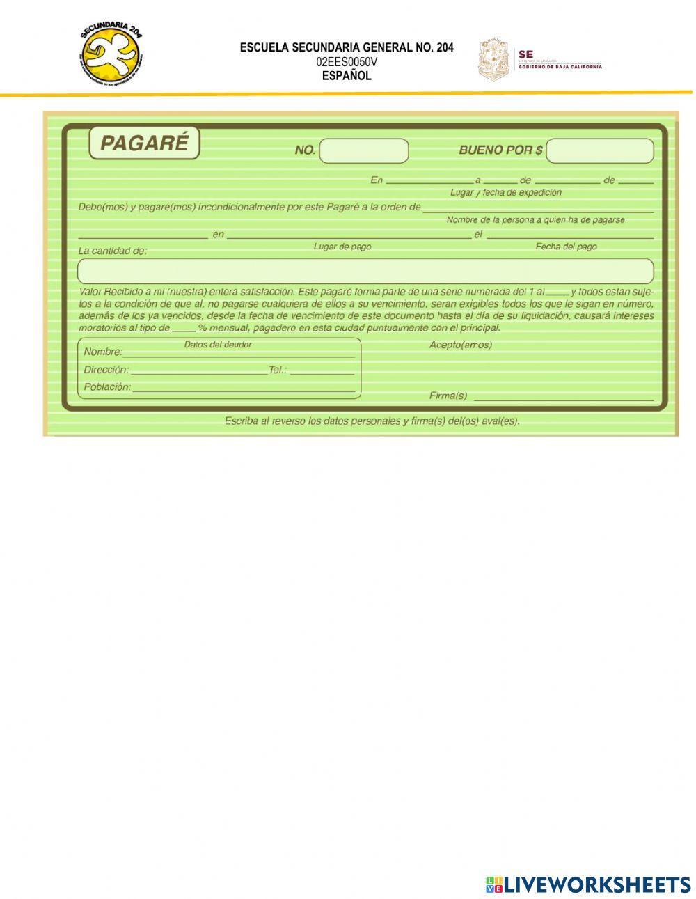 Documentos administrativos y legales