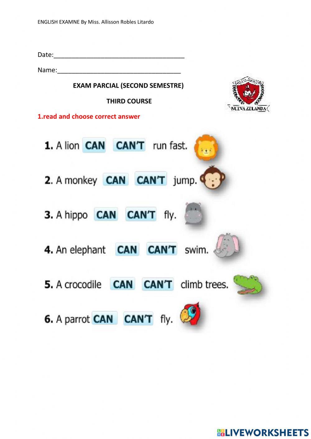 Third course lesson SEGUNDO QUEMESTRE