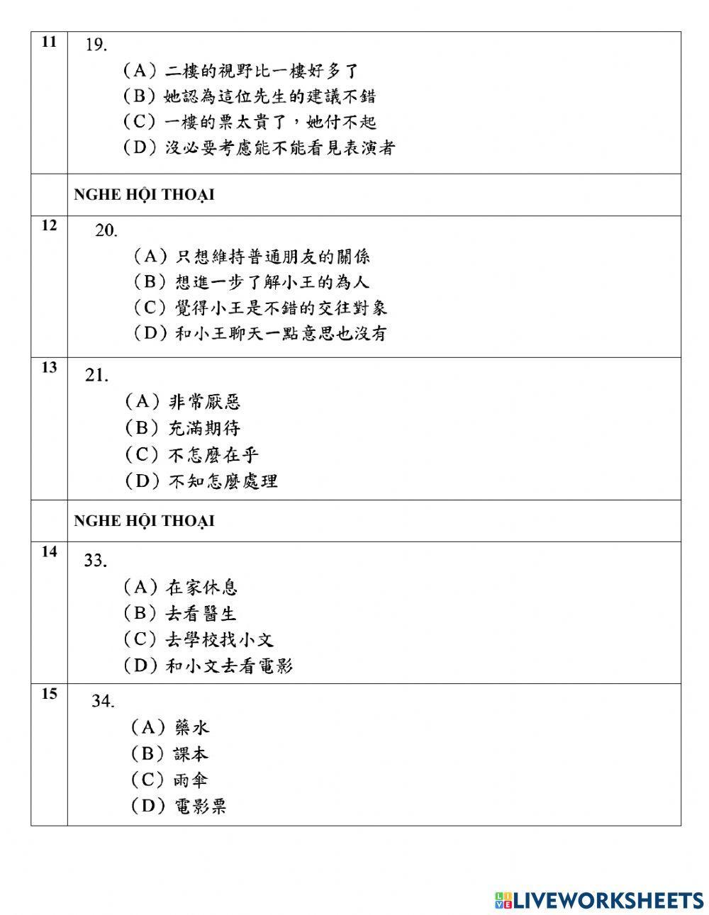 Đề Trộn - Nghe - 03