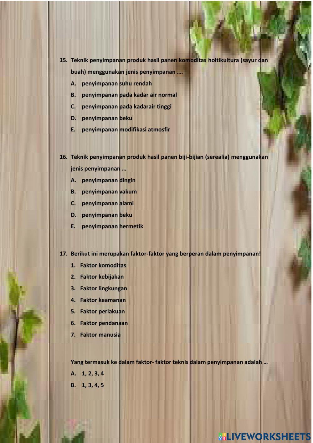 Ulangan Harian 1 LWS