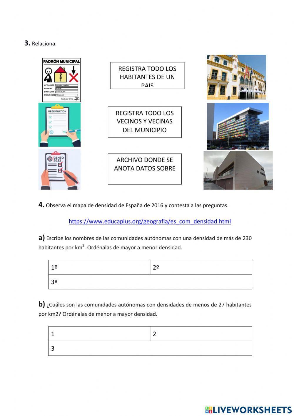 Población España 5º Competencial