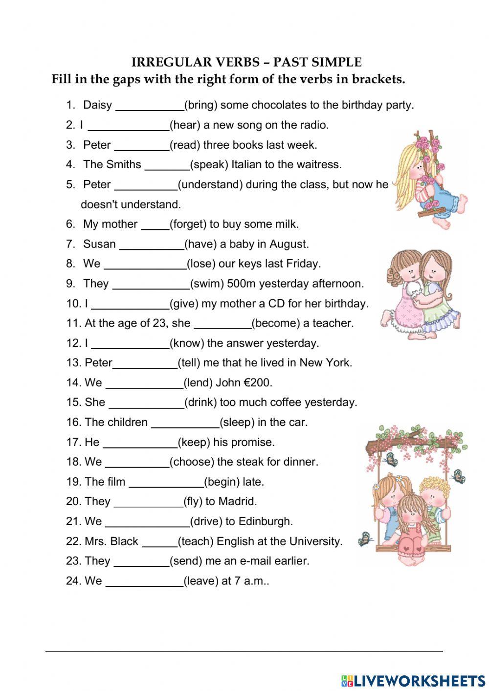 Irregular verbs -Past Simple